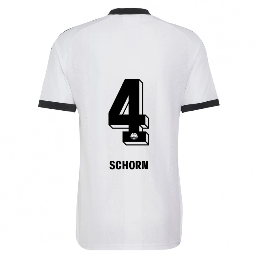 Danxen Kinder Moritz Schorn #4 Schwarz Weiß Auswärtstrikot Trikot 2026/27 T-Shirt Schweiz
