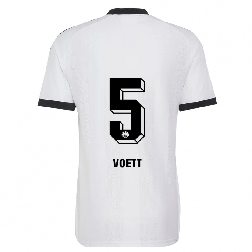 Danxen Kinder Johannes Vött #5 Schwarz Weiß Auswärtstrikot Trikot 2026/27 T-Shirt Schweiz