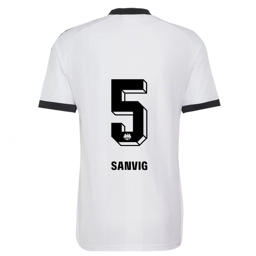 Danxen Kinder Pernille Sanvig #5 Schwarz Weiß Auswärtstrikot Trikot 2026/27 T-Shirt Schweiz