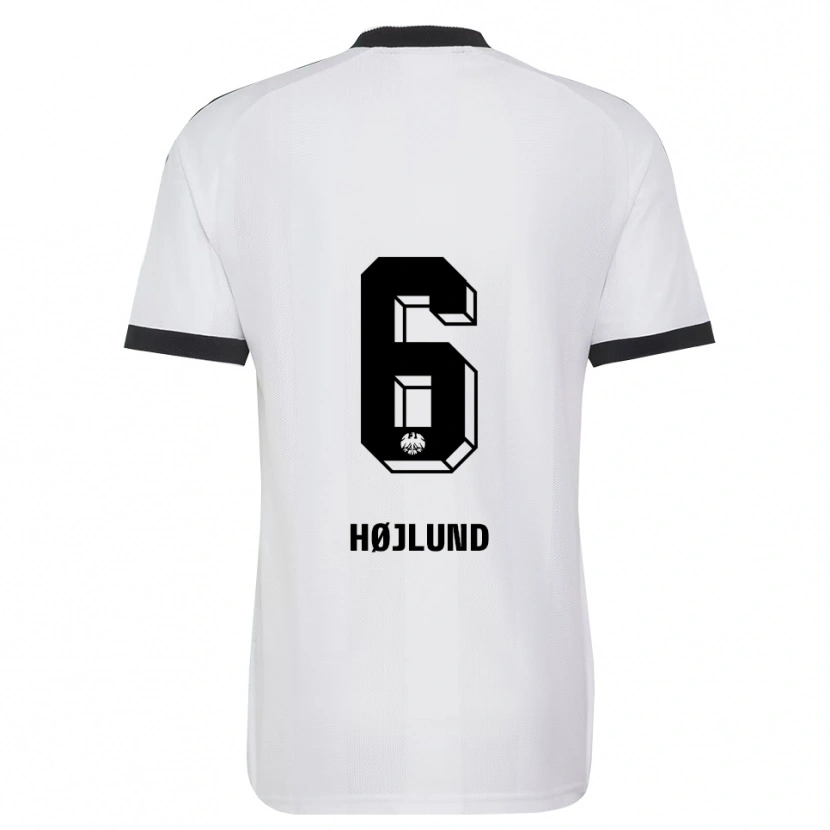 Danxen Kinder Oscar Højlund #6 Schwarz Weiß Auswärtstrikot Trikot 2026/27 T-Shirt Schweiz