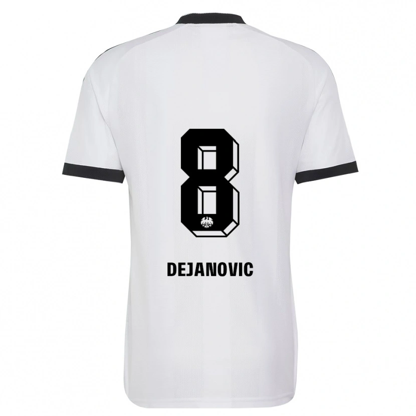 Danxen Kinder Daniel Dejanovic #8 Schwarz Weiß Auswärtstrikot Trikot 2026/27 T-Shirt Schweiz