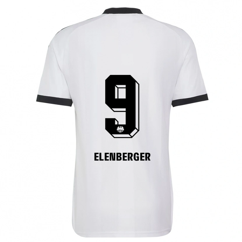 Danxen Kinder Samuel Elenberger #9 Schwarz Weiß Auswärtstrikot Trikot 2026/27 T-Shirt Schweiz