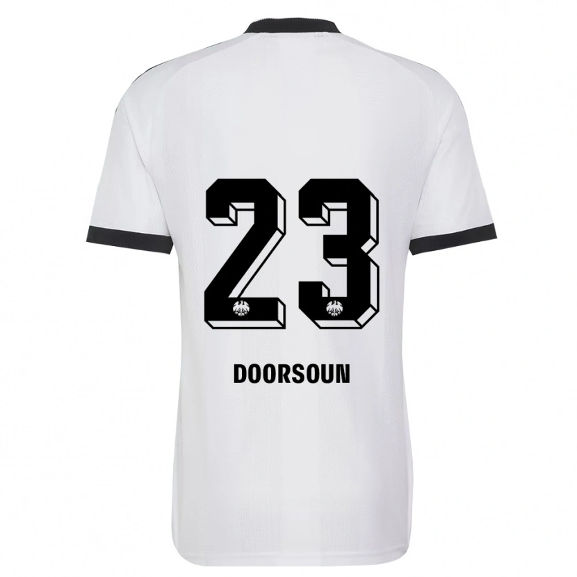Danxen Kinder Sara Doorsoun-Khajeh #23 Schwarz Weiß Auswärtstrikot Trikot 2026/27 T-Shirt Schweiz