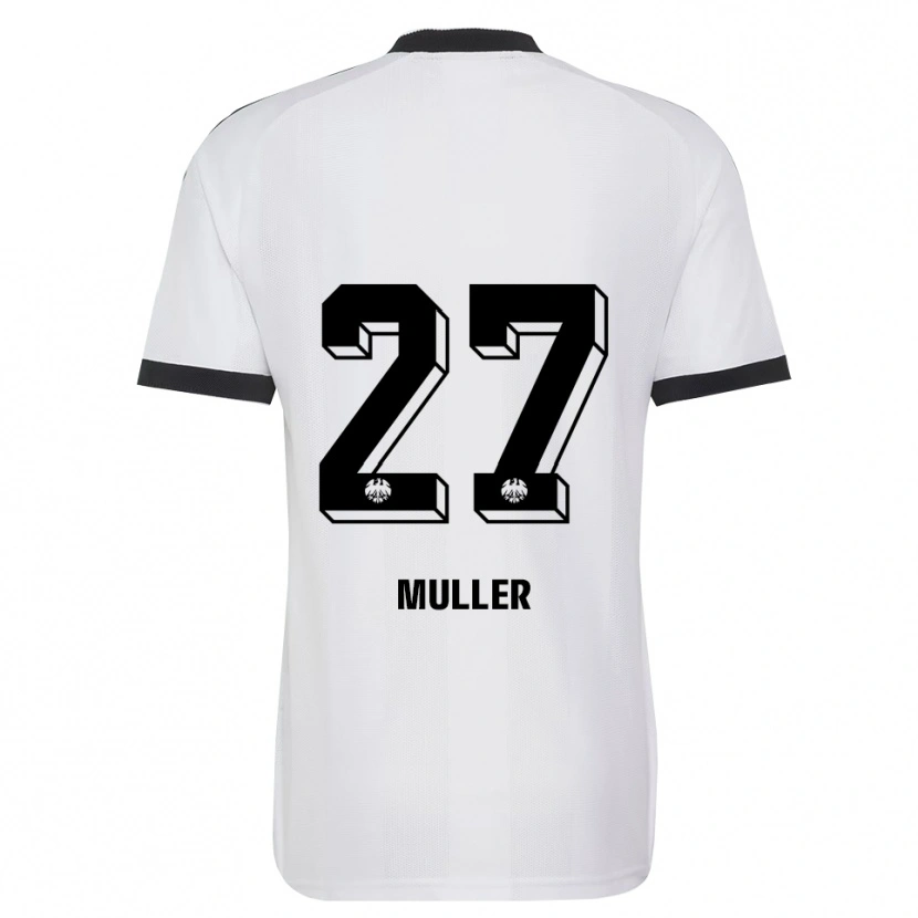 Danxen Kinder Mark Müller #27 Schwarz Weiß Auswärtstrikot Trikot 2026/27 T-Shirt Schweiz