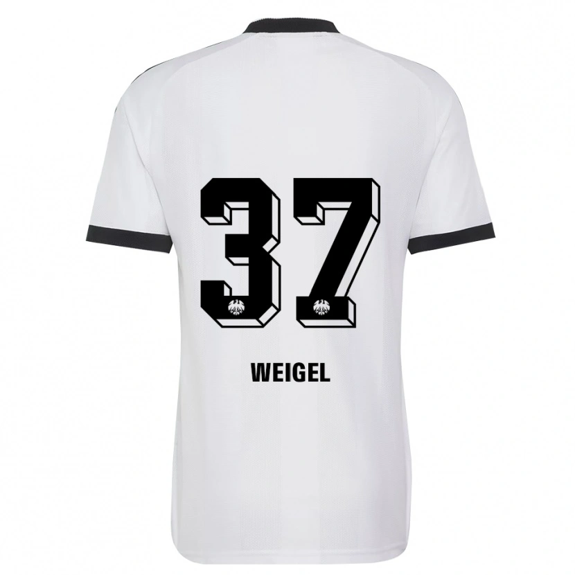 Danxen Kinder Tobias Weigel #37 Schwarz Weiß Auswärtstrikot Trikot 2026/27 T-Shirt Schweiz
