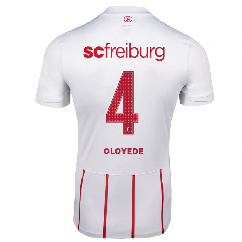 Danxen Kinder Sebastian Oloyede #4 Weiß Rot Gelb Auswärtstrikot Trikot 2026/27 T-Shirt Schweiz