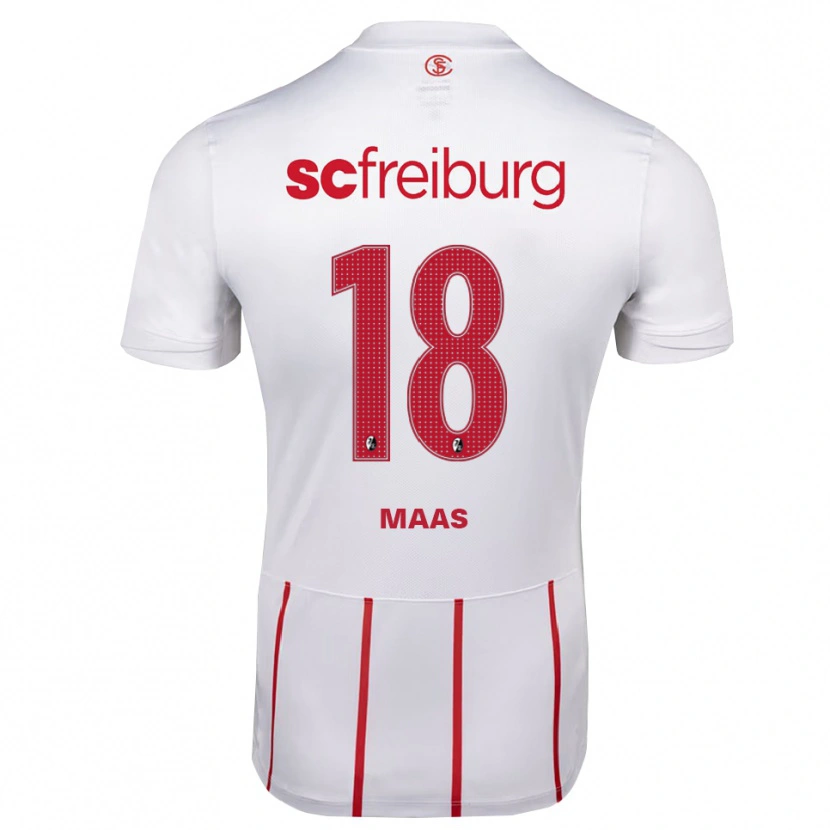 Danxen Kinder Mia-Lena Maas #18 Weiß Rot Gelb Auswärtstrikot Trikot 2026/27 T-Shirt Schweiz