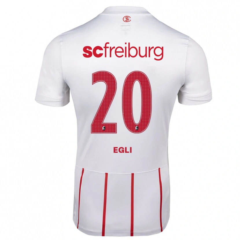 Danxen Kinder Leela Egli #20 Weiß Rot Gelb Auswärtstrikot Trikot 2026/27 T-Shirt Schweiz