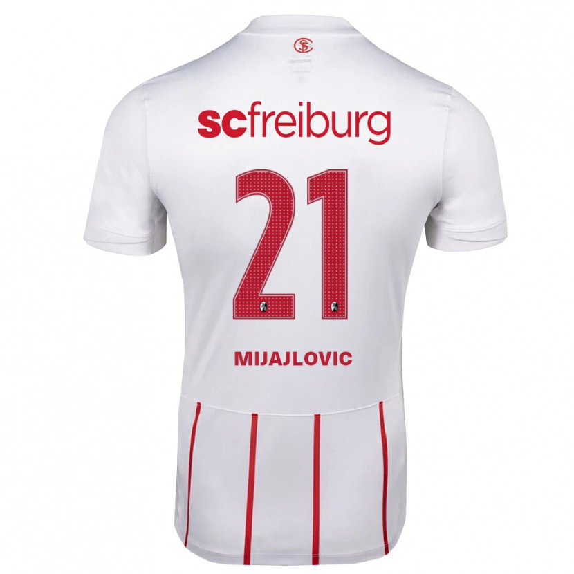 Danxen Kinder Mladen Mijajlovic #21 Weiß Rot Gelb Auswärtstrikot Trikot 2026/27 T-Shirt Schweiz