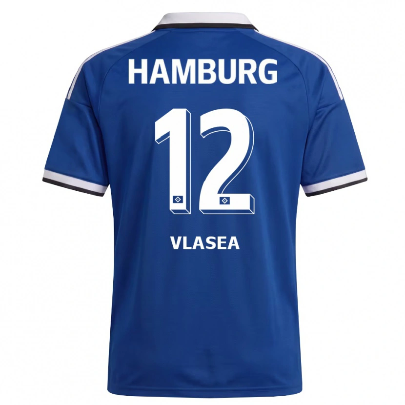 Danxen Kinder Lucian-Octavian Vlasea #12 Weiß Blau Auswärtstrikot Trikot 2026/27 T-Shirt Schweiz