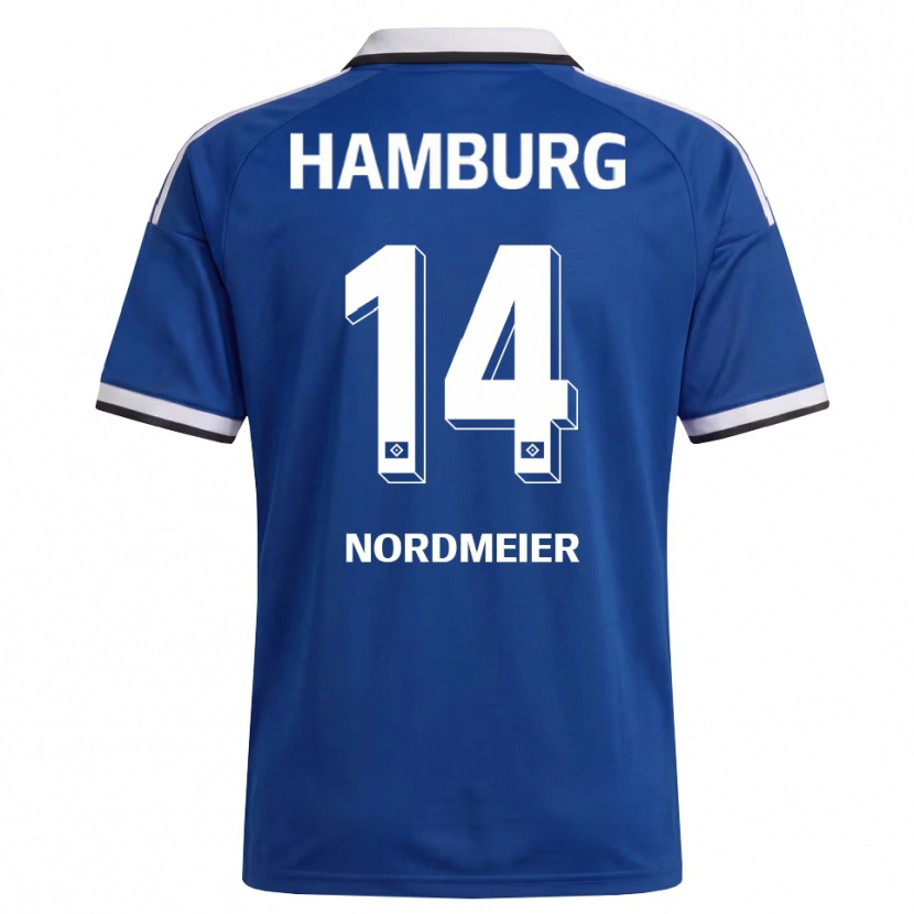 Danxen Kinder Quentin Nordmeier #14 Weiß Blau Auswärtstrikot Trikot 2026/27 T-Shirt Schweiz