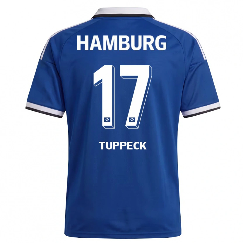 Danxen Kinder Niklas Tuppeck #17 Weiß Blau Auswärtstrikot Trikot 2026/27 T-Shirt Schweiz