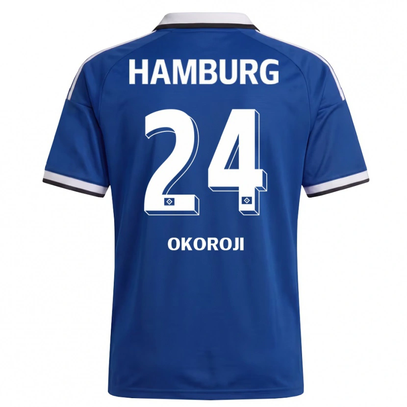 Danxen Kinder Chamal Okoroji #24 Weiß Blau Auswärtstrikot Trikot 2026/27 T-Shirt Schweiz