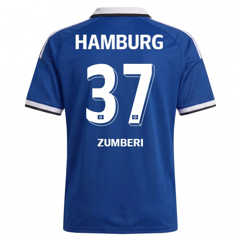 Danxen Kinder Valon Zumberi #37 Weiß Blau Auswärtstrikot Trikot 2026/27 T-Shirt Schweiz