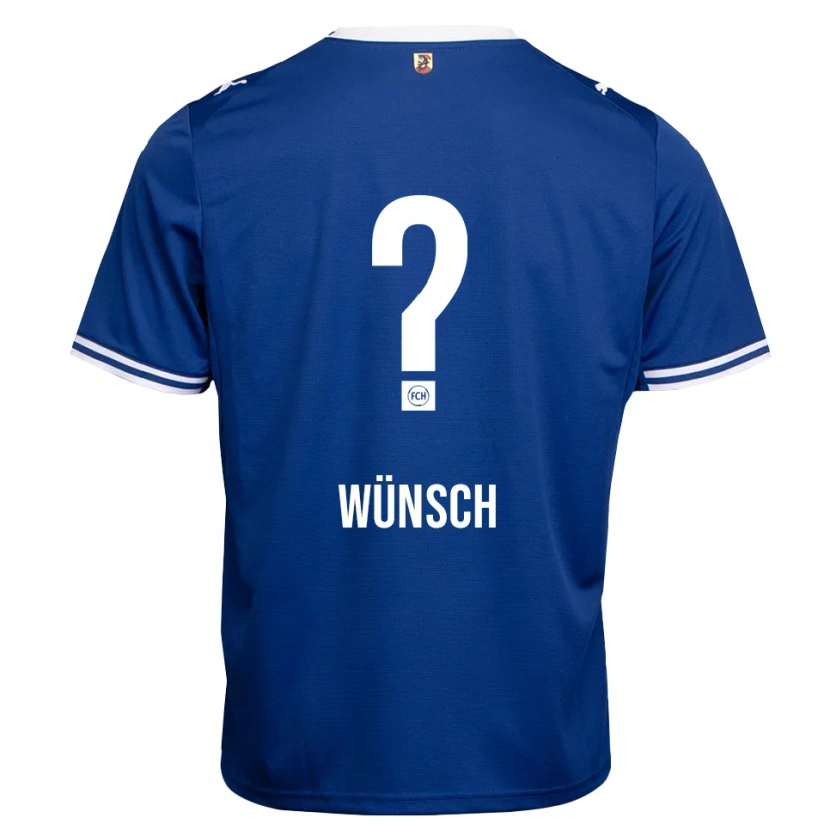Danxen Kinder Luca Wünsch #0 Königsblau Weiß Auswärtstrikot Trikot 2026/27 T-Shirt Schweiz