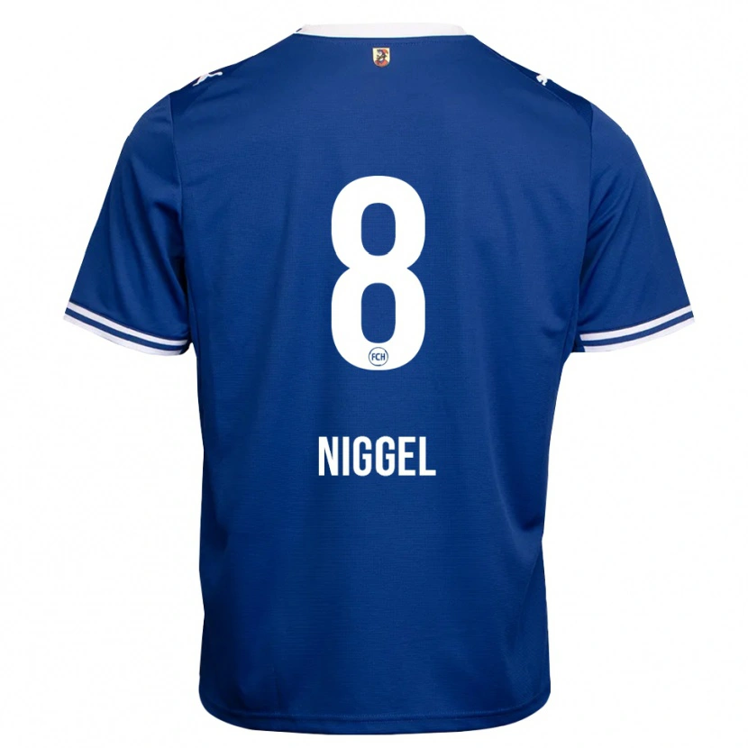 Danxen Kinder Henrik Niggel #8 Königsblau Weiß Auswärtstrikot Trikot 2026/27 T-Shirt Schweiz