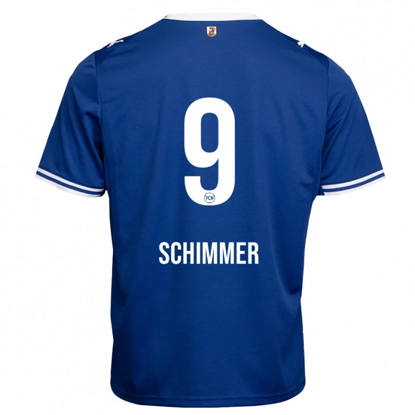 Danxen Kinder Stefan Schimmer #9 Königsblau Weiß Auswärtstrikot Trikot 2026/27 T-Shirt Schweiz