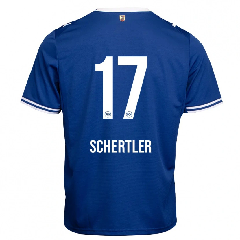 Danxen Kinder Felix Schertler #17 Königsblau Weiß Auswärtstrikot Trikot 2026/27 T-Shirt Schweiz