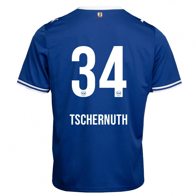 Danxen Kinder Paul Tschernuth #34 Königsblau Weiß Auswärtstrikot Trikot 2026/27 T-Shirt Schweiz
