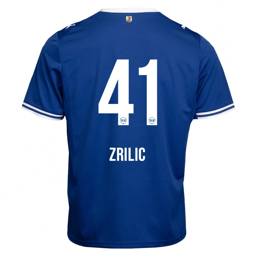 Danxen Kinder Marko Zrilić #41 Königsblau Weiß Auswärtstrikot Trikot 2026/27 T-Shirt Schweiz