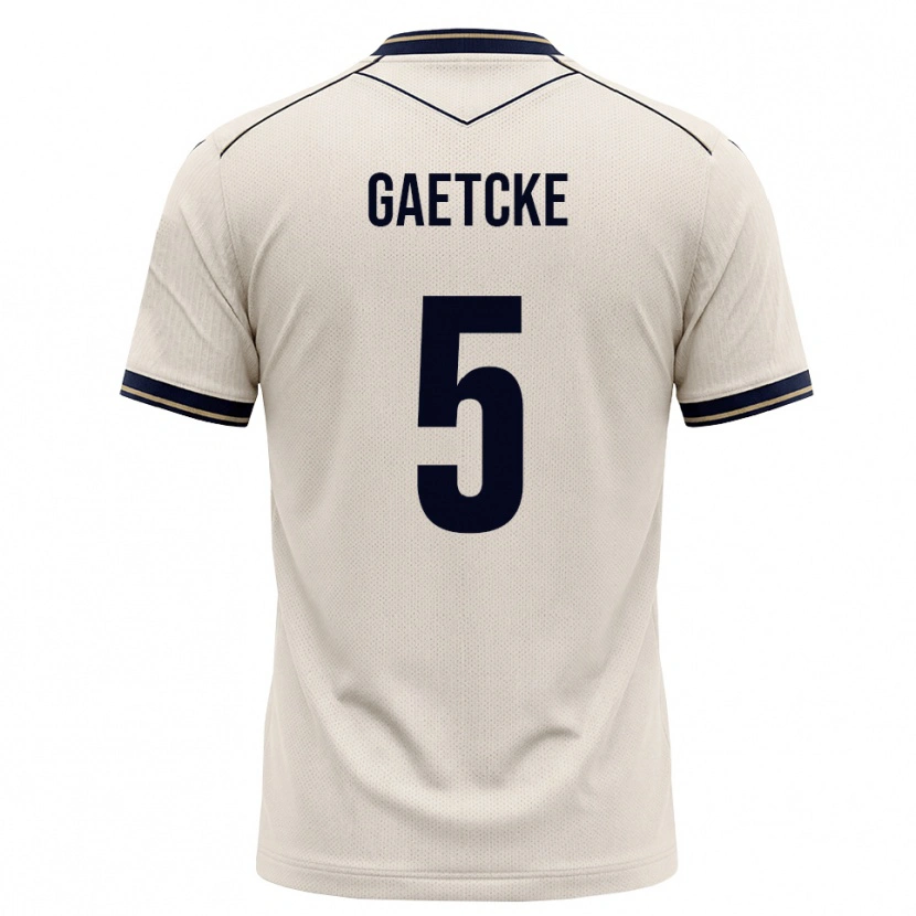 Danxen Kinder Magnus Gaetcke #5 Creme Tiefblau Auswärtstrikot Trikot 2026/27 T-Shirt Schweiz