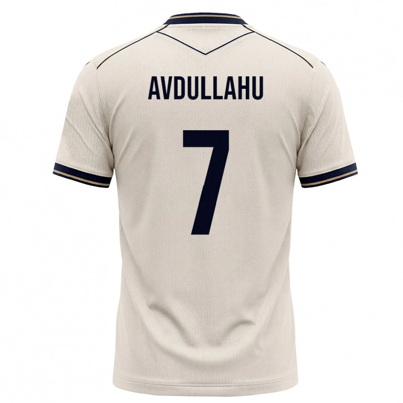 Danxen Kinder Leon Avdullahu #7 Creme Tiefblau Auswärtstrikot Trikot 2026/27 T-Shirt Schweiz