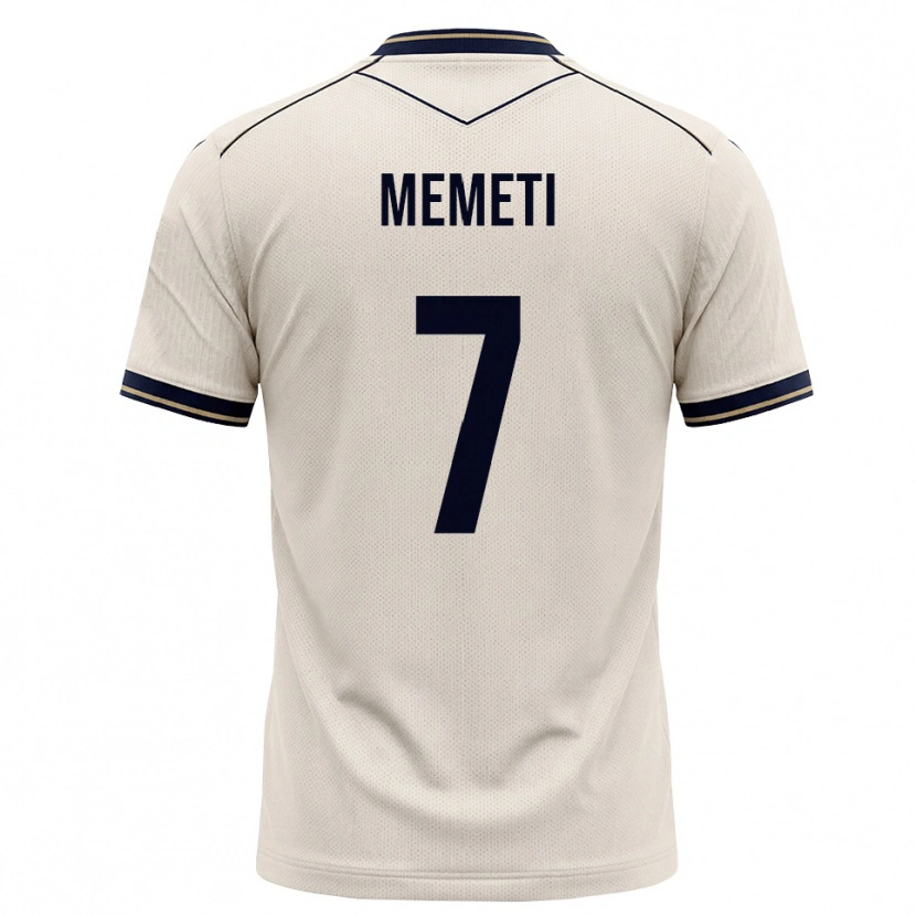 Danxen Kinder Erëleta Memeti #7 Creme Tiefblau Auswärtstrikot Trikot 2026/27 T-Shirt Schweiz