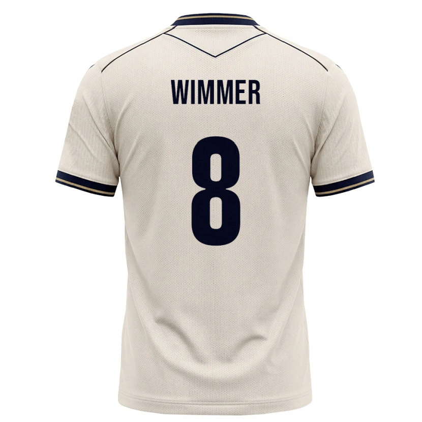 Danxen Kinder Patrick Wimmer #8 Creme Tiefblau Auswärtstrikot Trikot 2026/27 T-Shirt Schweiz