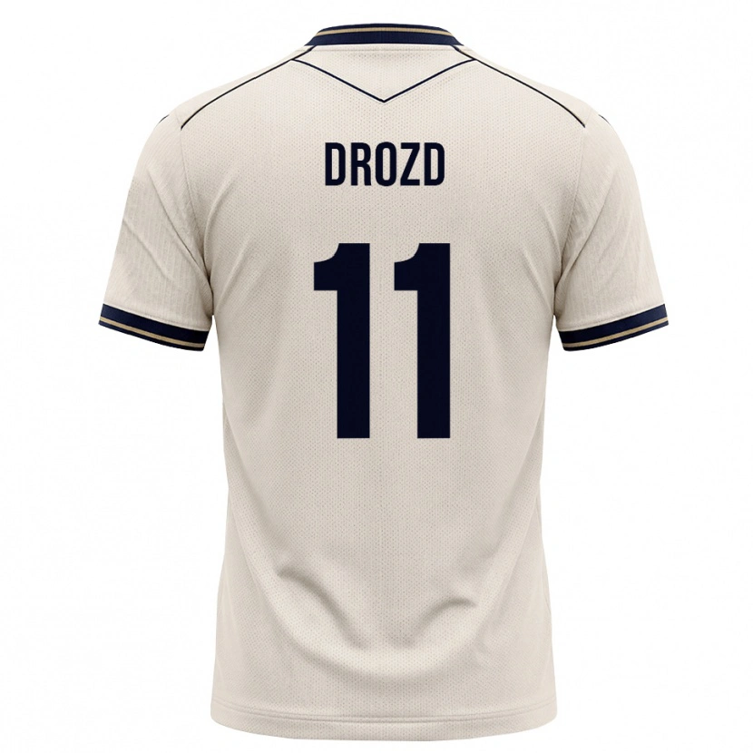Danxen Kinder Nikita Drozd #11 Creme Tiefblau Auswärtstrikot Trikot 2026/27 T-Shirt Schweiz