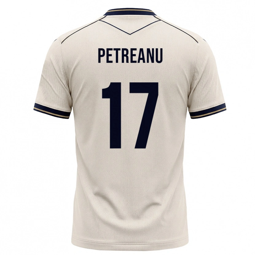 Danxen Kinder Vlad Petreanu #17 Creme Tiefblau Auswärtstrikot Trikot 2026/27 T-Shirt Schweiz