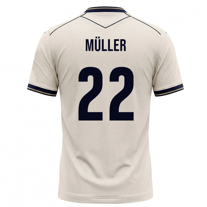 Danxen Kinder Tim Müller #22 Creme Tiefblau Auswärtstrikot Trikot 2026/27 T-Shirt Schweiz