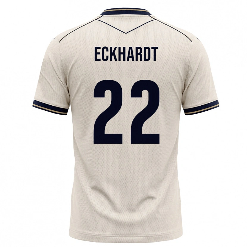 Danxen Kinder Aaron Eckhardt #22 Creme Tiefblau Auswärtstrikot Trikot 2026/27 T-Shirt Schweiz