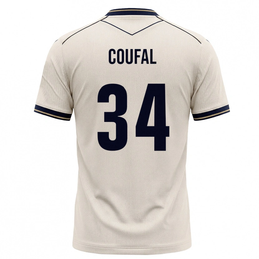 Danxen Kinder Vladimír Coufal #34 Creme Tiefblau Auswärtstrikot Trikot 2026/27 T-Shirt Schweiz