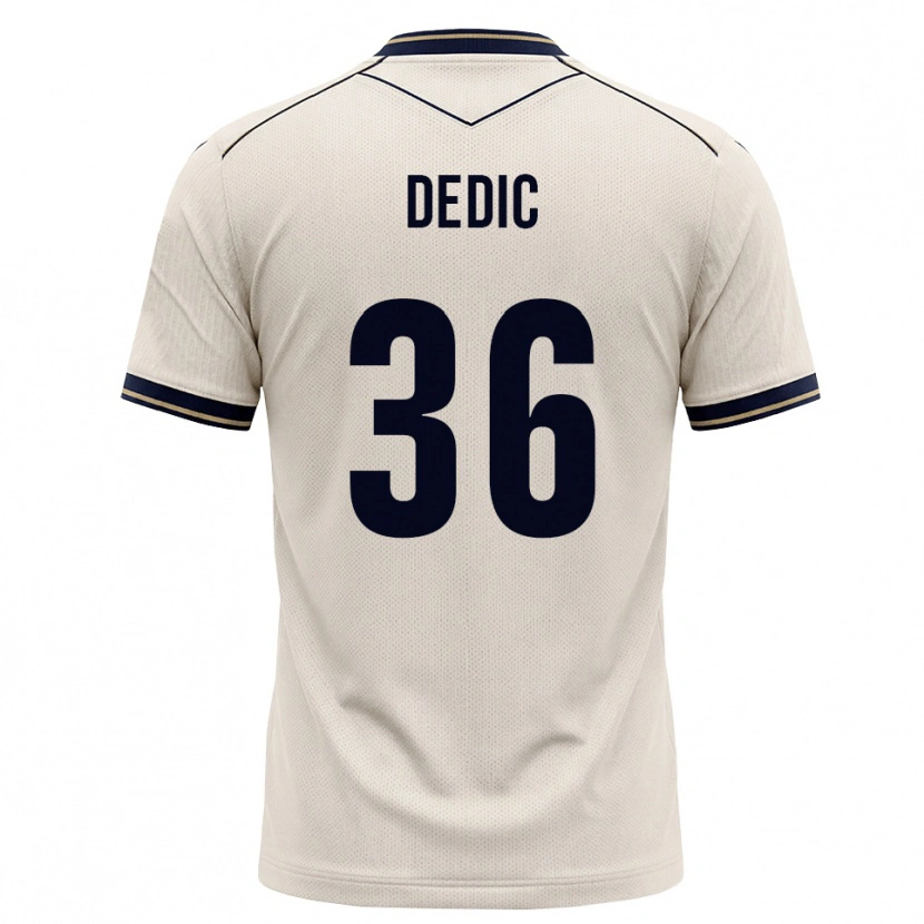 Danxen Kinder Jakov Dedic #36 Creme Tiefblau Auswärtstrikot Trikot 2026/27 T-Shirt Schweiz
