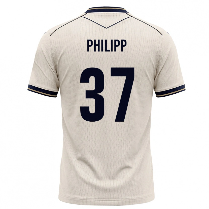 Danxen Kinder Luca Philipp #37 Creme Tiefblau Auswärtstrikot Trikot 2026/27 T-Shirt Schweiz