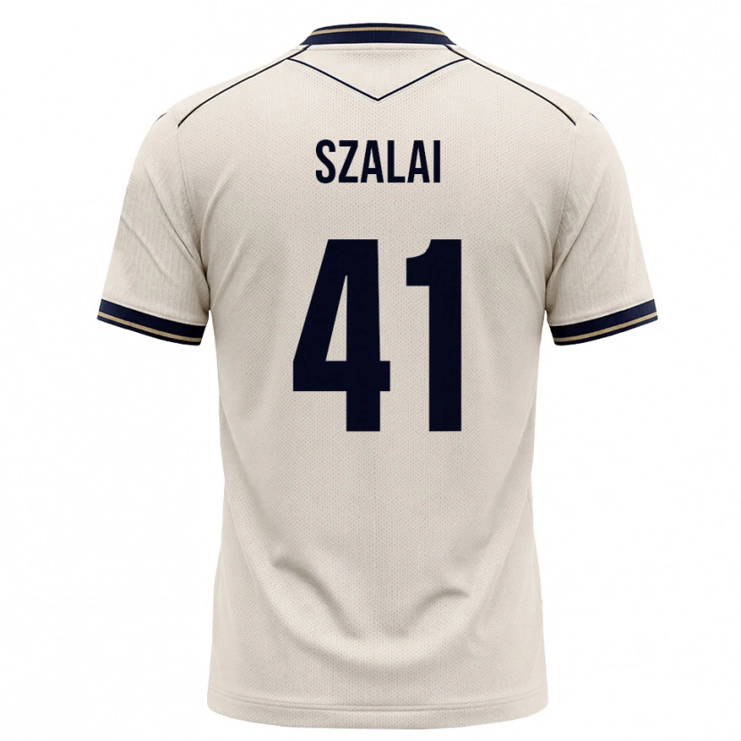 Danxen Kinder Attila Szalai #41 Creme Tiefblau Auswärtstrikot Trikot 2026/27 T-Shirt Schweiz