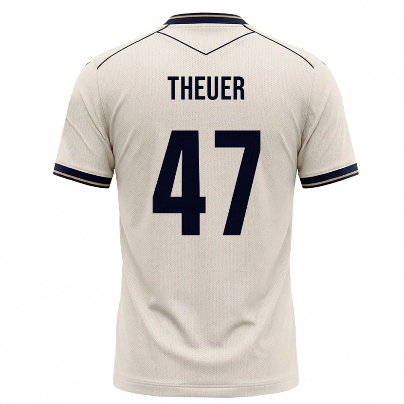 Danxen Kinder Maximilian Theuer #47 Creme Tiefblau Auswärtstrikot Trikot 2026/27 T-Shirt Schweiz