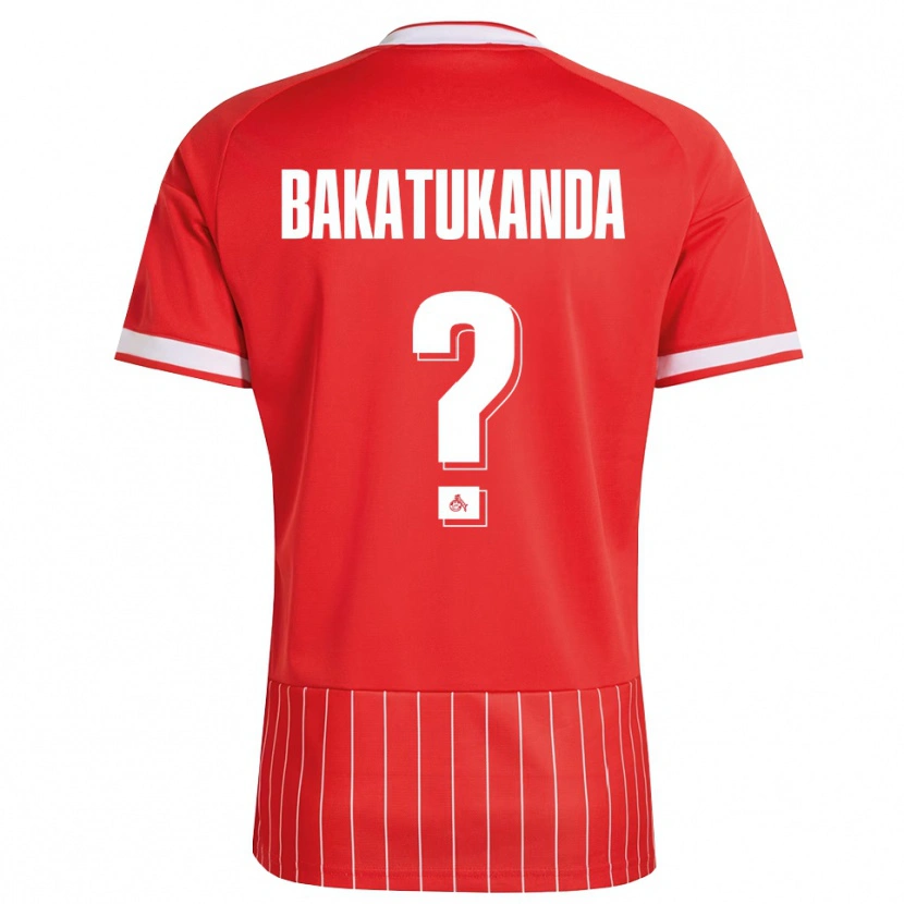 Danxen Kinder Elias Bakatukanda #0 Rot Weiß Grün Auswärtstrikot Trikot 2026/27 T-Shirt Schweiz