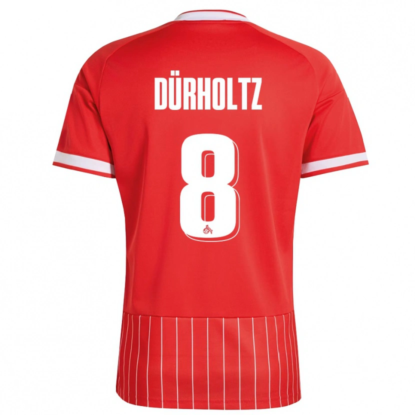 Danxen Kinder Luca Dürholtz #8 Rot Weiß Grün Auswärtstrikot Trikot 2026/27 T-Shirt Schweiz