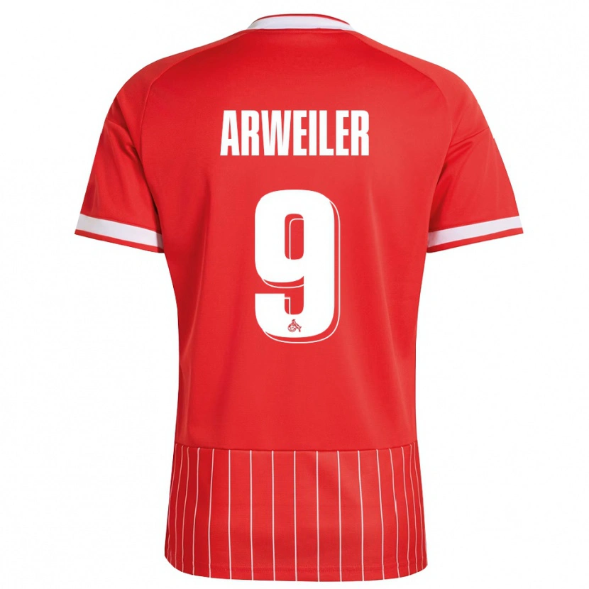 Danxen Kinder Jonas Arweiler #9 Rot Weiß Grün Auswärtstrikot Trikot 2026/27 T-Shirt Schweiz