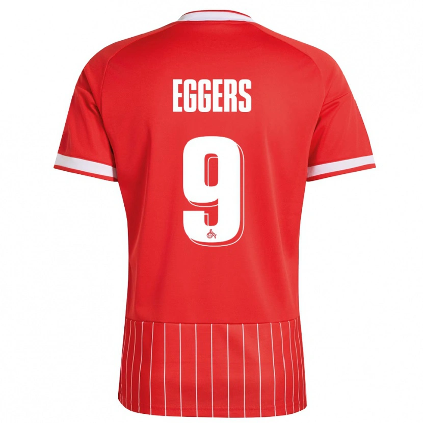 Danxen Kinder Milian Eggers #9 Rot Weiß Grün Auswärtstrikot Trikot 2026/27 T-Shirt Schweiz