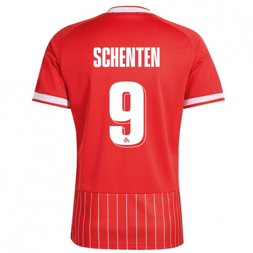 Danxen Kinder Fynn Schenten #9 Rot Weiß Grün Auswärtstrikot Trikot 2026/27 T-Shirt Schweiz