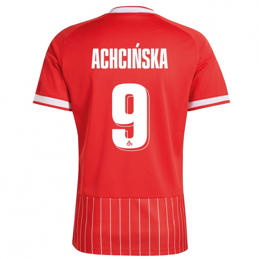 Danxen Kinder Adriana Achcińska #9 Rot Weiß Grün Auswärtstrikot Trikot 2026/27 T-Shirt Schweiz