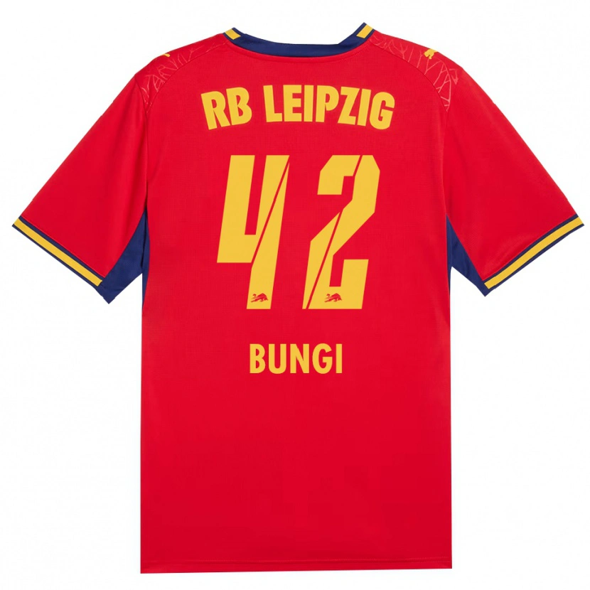 Danxen Kinder Joyeux Masanka Bungi #42 Rot Gelb Königsblau Auswärtstrikot Trikot 2026/27 T-Shirt Schweiz