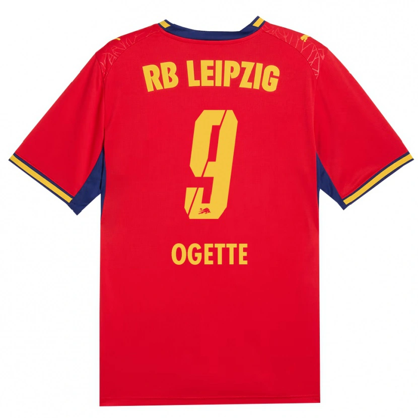 Danxen Kinder Israel Ogette #9 Rot Gelb Königsblau Auswärtstrikot Trikot 2026/27 T-Shirt Schweiz