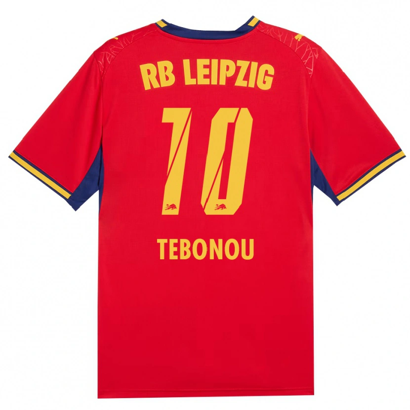 Danxen Kinder Manchour Tebonou #10 Rot Gelb Königsblau Auswärtstrikot Trikot 2026/27 T-Shirt Schweiz