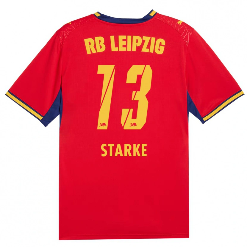 Danxen Kinder Sandra Starke #13 Rot Gelb Königsblau Auswärtstrikot Trikot 2026/27 T-Shirt Schweiz