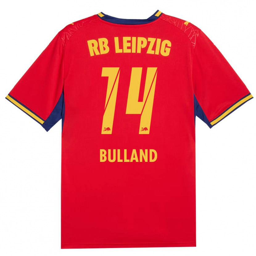 Danxen Kinder Anton Bulland #14 Rot Gelb Königsblau Auswärtstrikot Trikot 2026/27 T-Shirt Schweiz