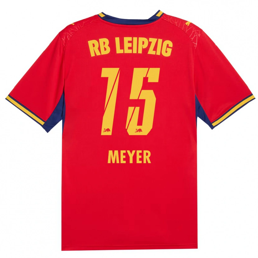 Danxen Kinder Tim Meyer #15 Rot Gelb Königsblau Auswärtstrikot Trikot 2026/27 T-Shirt Schweiz