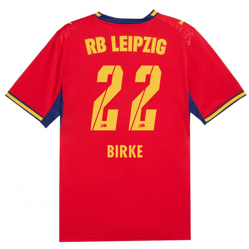Danxen Kinder Lennox Birke #22 Rot Gelb Königsblau Auswärtstrikot Trikot 2026/27 T-Shirt Schweiz